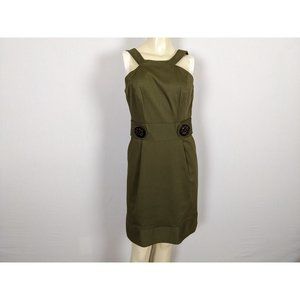 An Original Milly of New York‎ olive green sleeveless like Jumper dress sz 6
